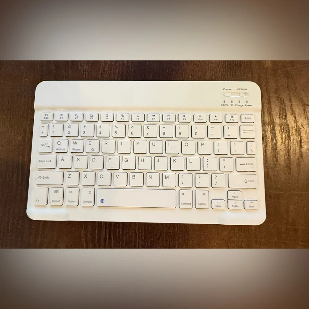 White Wireless Bluetooth Keyboard